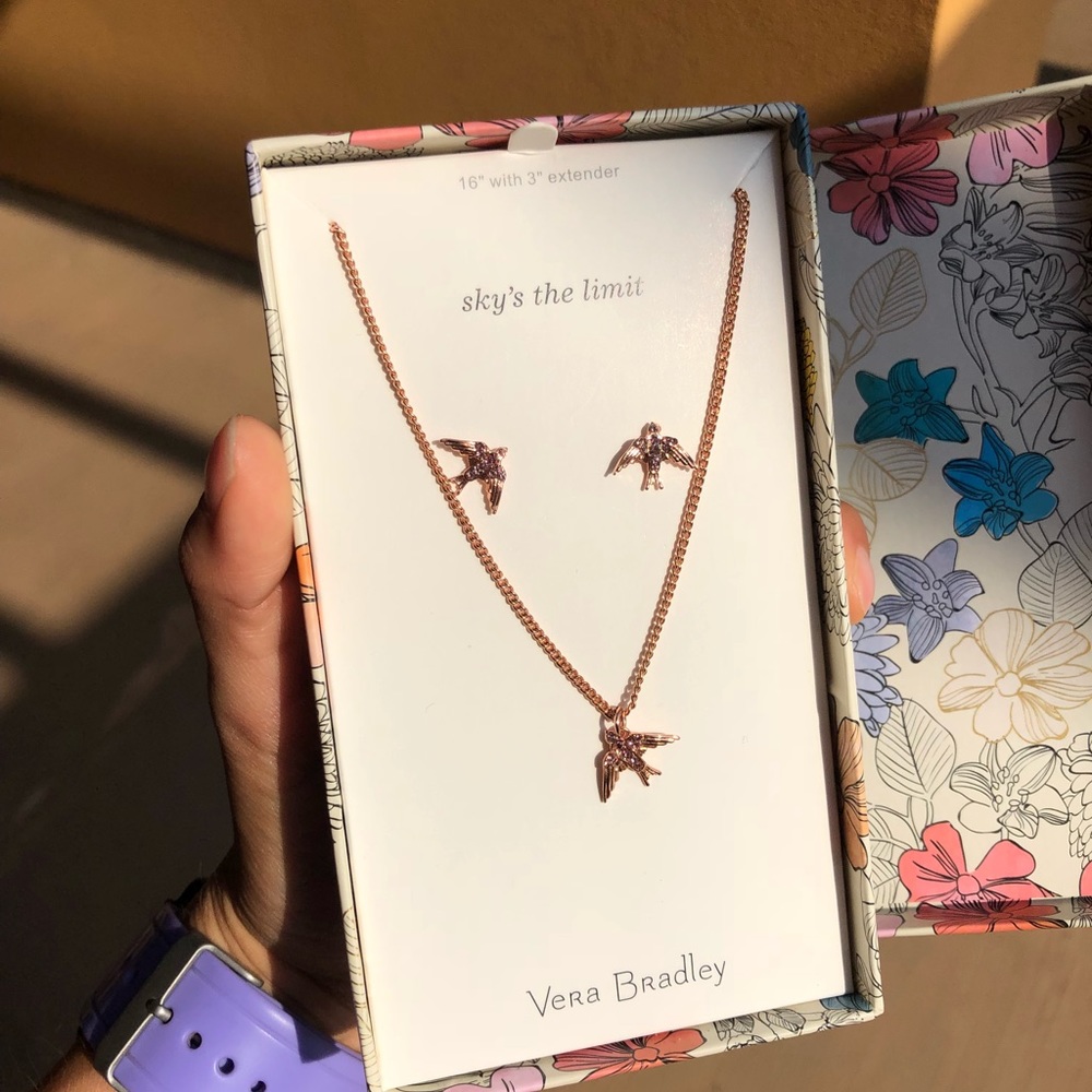 Vera Bradly necklace and earring set✨